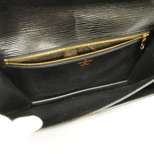 LOUIS VUITTONAuth  Epi Serie Dragonne M52612 Clutch Bag Noir