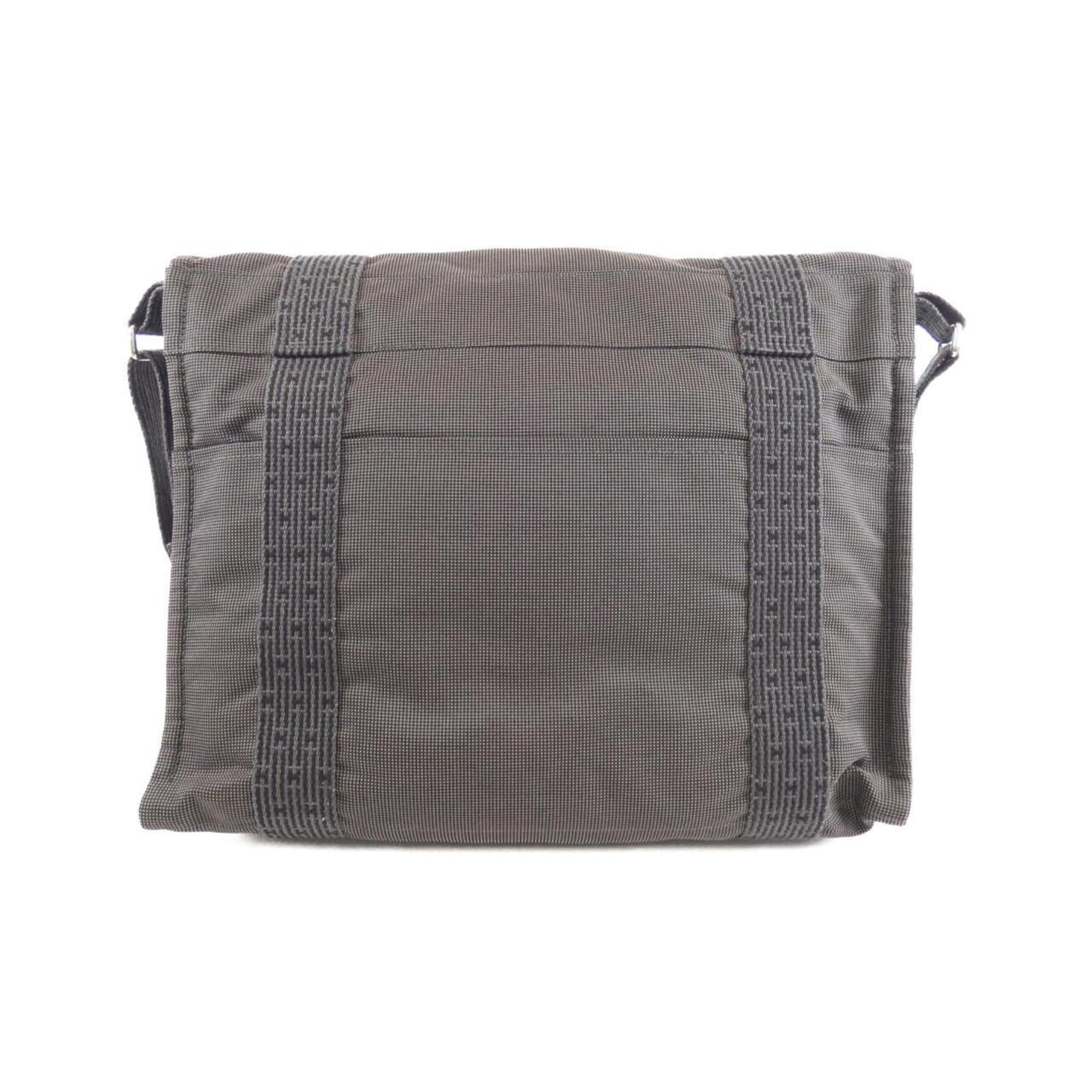 Hermes Black Canvas Shoulder Bag ( )