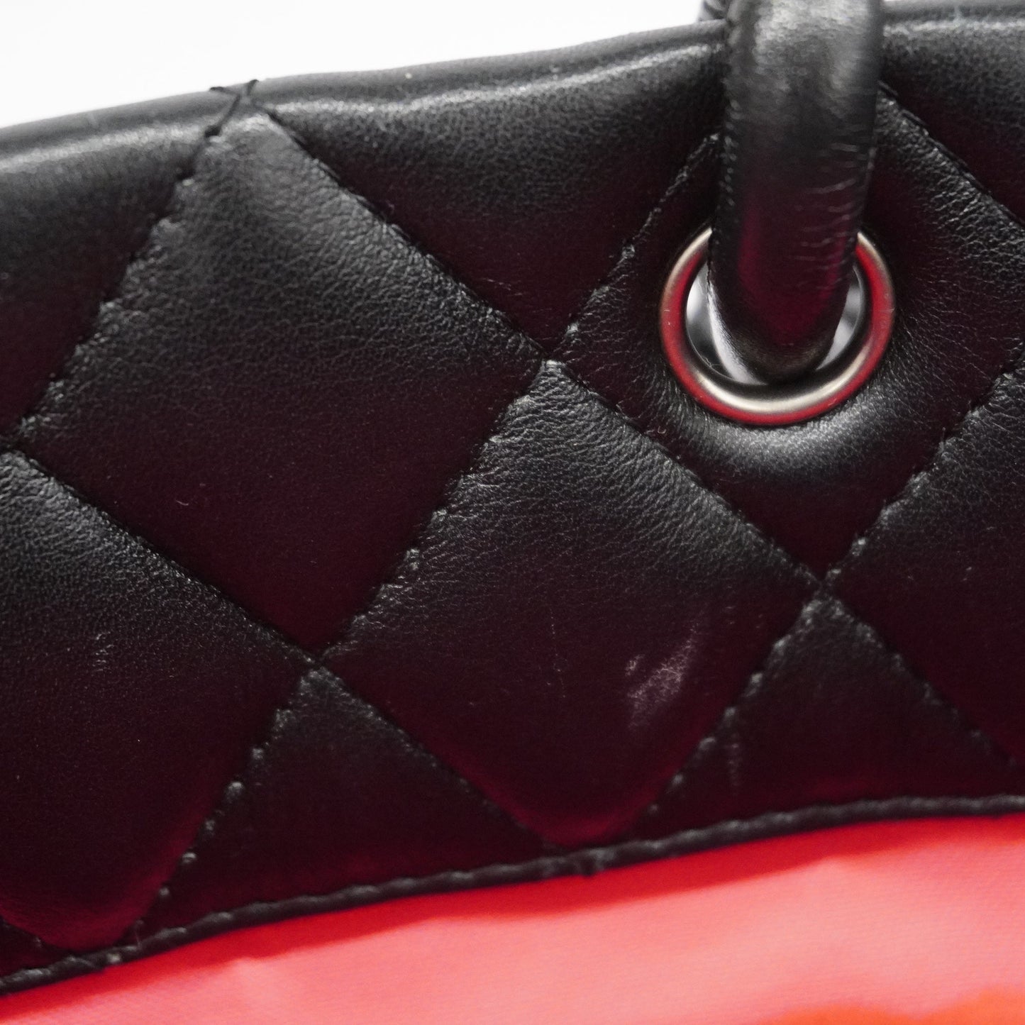 CHANEL Ligne Cambon Tote Bag Women's Leather Black