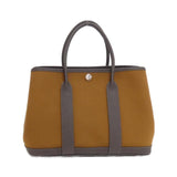 Hermes Alezan Ebene Toile Officier Negonda Leather Handbag ( )