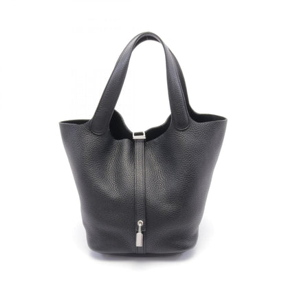 Hermes Black Taurillon Clemence Leather Handbag ( )