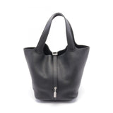 Hermes Black Taurillon Clemence Leather Handbag ( )
