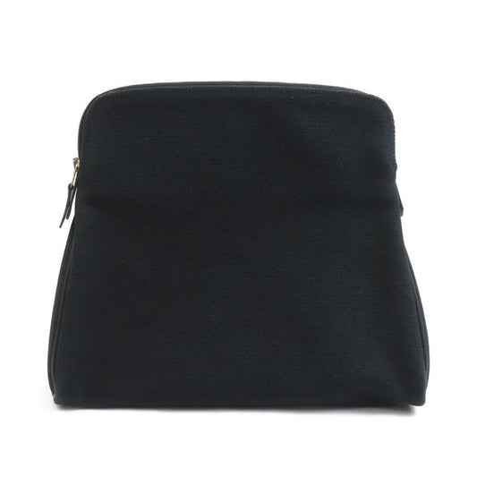 Hermes Black Canvas Pouch ( )