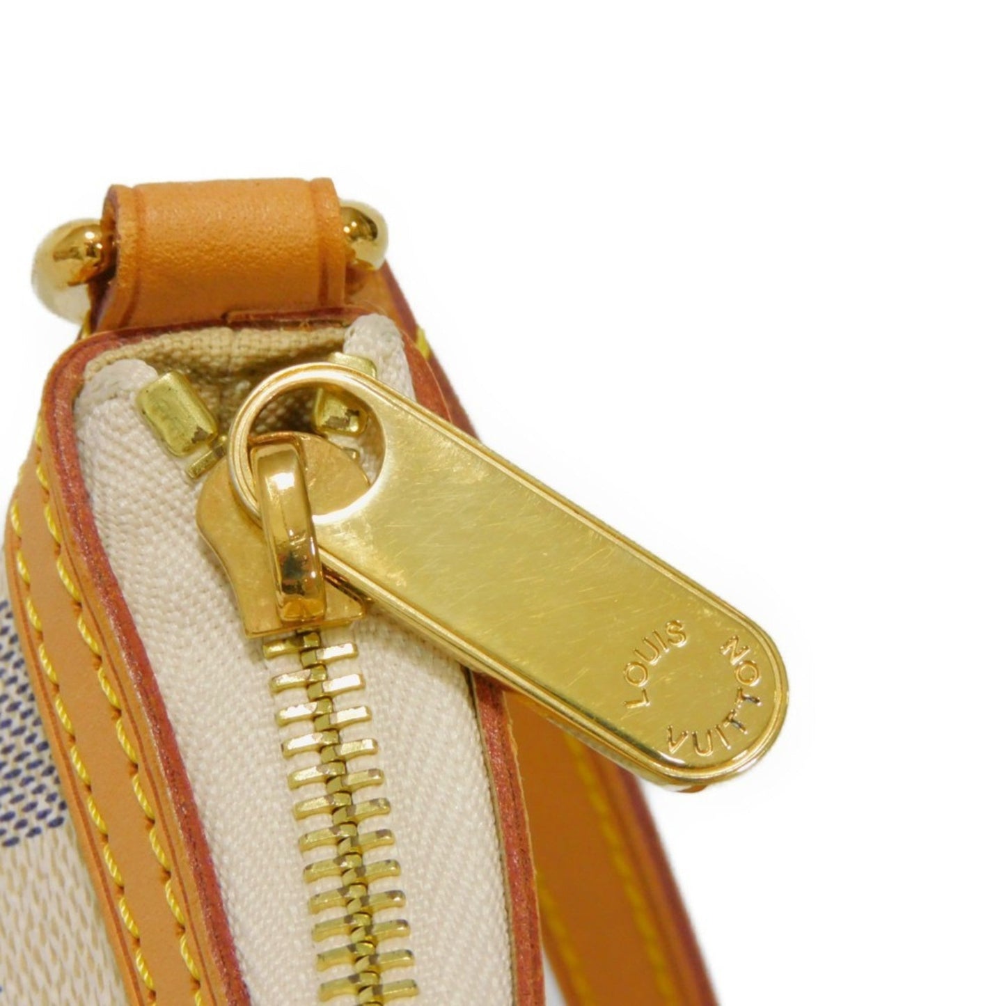 LOUIS VUITTON Shoulder Bag Syrac  PM Logo Crossbody White Natural Damier Azur Ivory N41113 Men's Women's