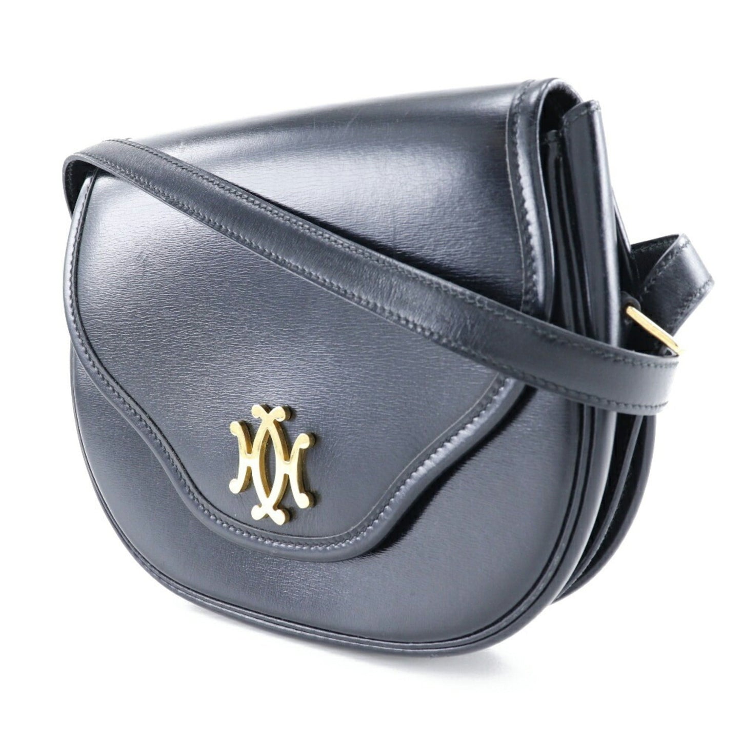 Hermes Black Leather Shoulder Bag ( )