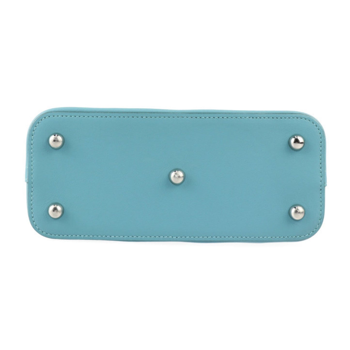 Hermes Blue Atoll Swift Leather Handbag Tote Bag ( )