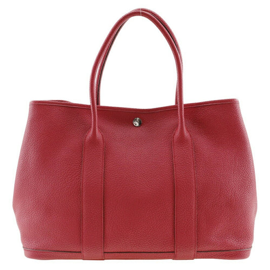 Hermes Bougainvillier Red Color Negonda Leather Tote Bag ( )