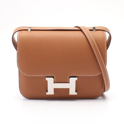 Hermes Brown Epsom Leather Shoulder Bag ( )