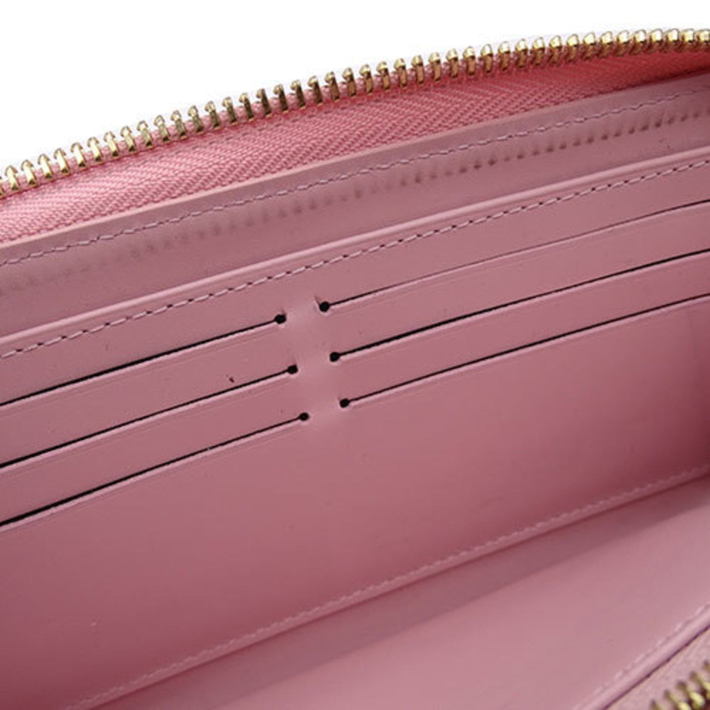 LOUIS VUITTON Wallet Women's Long Vernis Zippy Light Pink Neon M81145