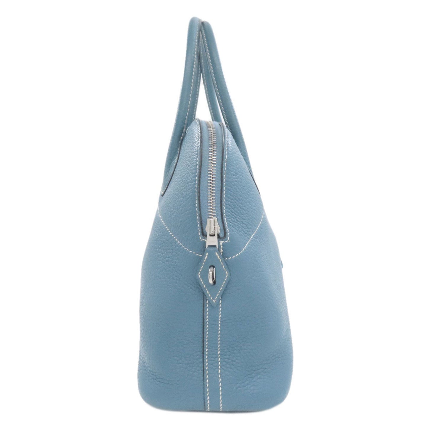 Hermes Blue Blue Jean Taurillon Clemence Leather Handbag ( )