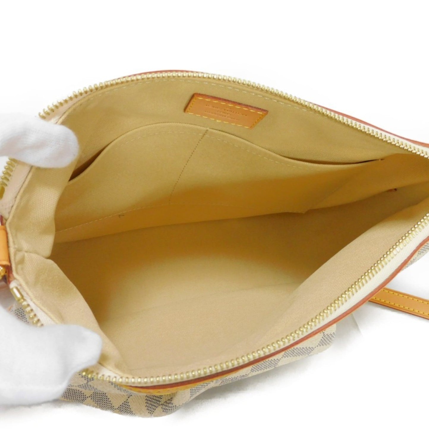 LOUIS VUITTON Shoulder Bag Syrac  PM Logo Crossbody White Natural Damier Azur Ivory N41113 Men's Women's