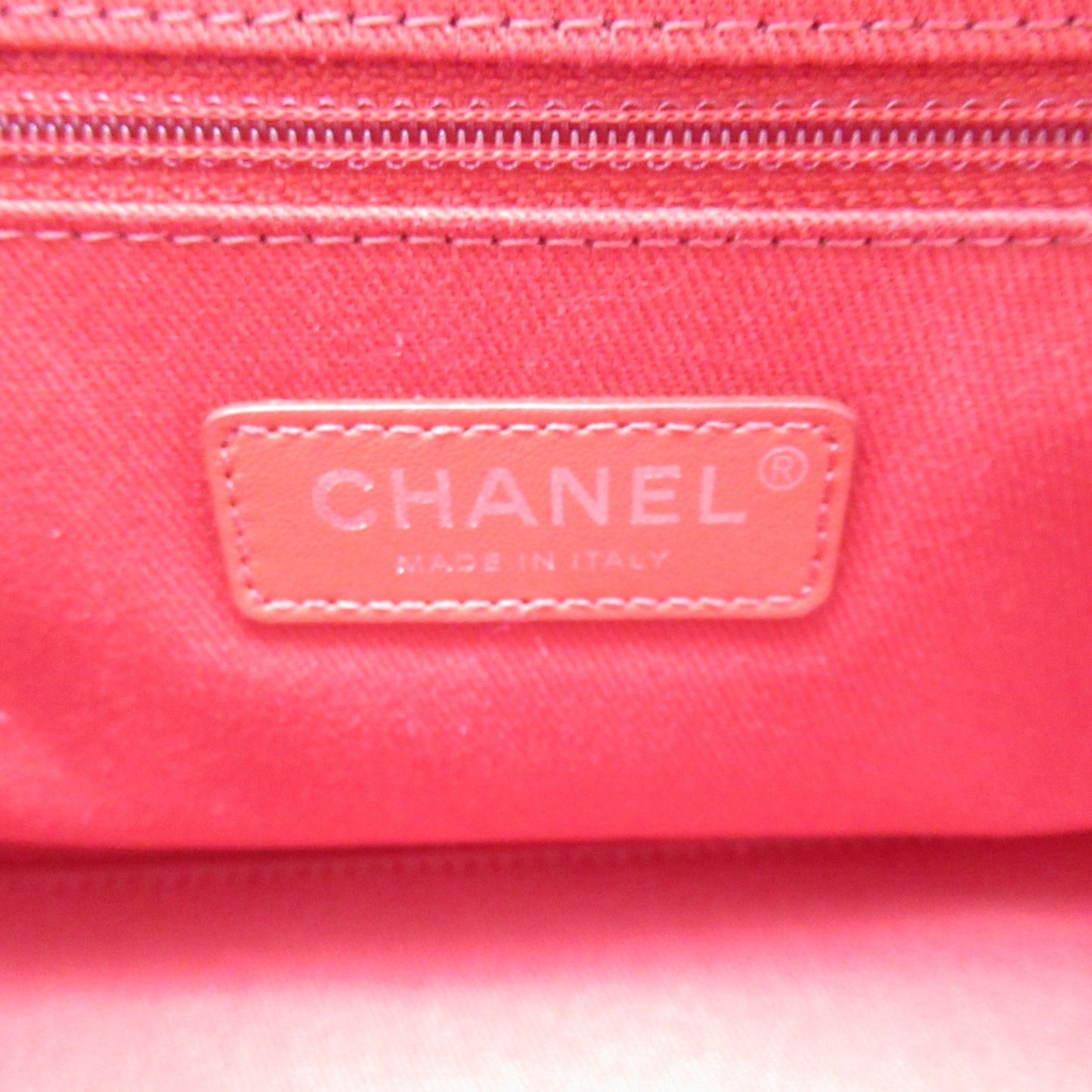 CHANEL 2way Boston bag Red Caviar Skin [Grained Calf]