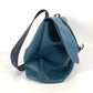 Hermes Blue Navy Leather Messenger Bag Shoulder Bag ( )