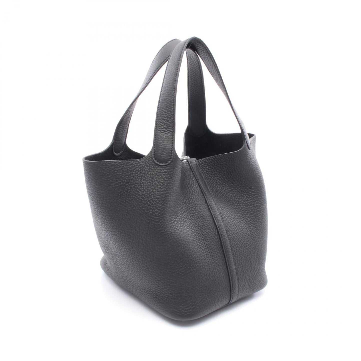 Hermes Black Taurillon Clemence Leather Handbag ( )