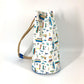 Hermes Blue White Cotton Shoulder Bag ( )