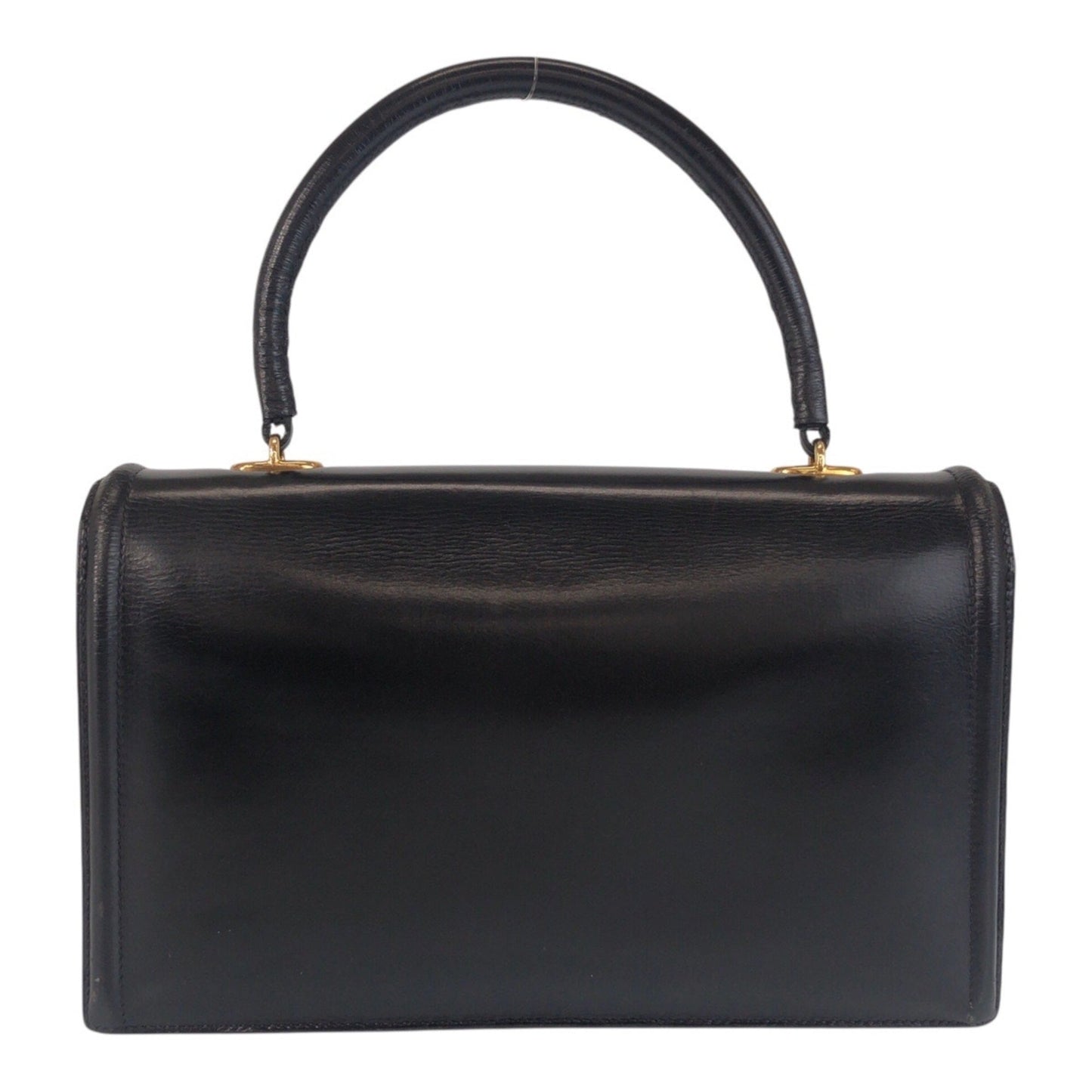 Hermes Black Box Calf Leather Handbag ( )