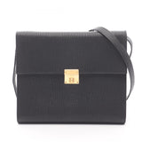 Hermes Black Chevre Leather Shoulder Bag ( )