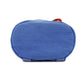 Hermes Blue Red Color Canvas Backpack ( )
