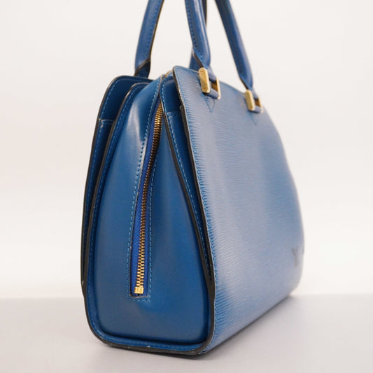 LOUIS VUITTONAuth  Epi Ponneuf M52055 Women's Handbag Toledo Blue