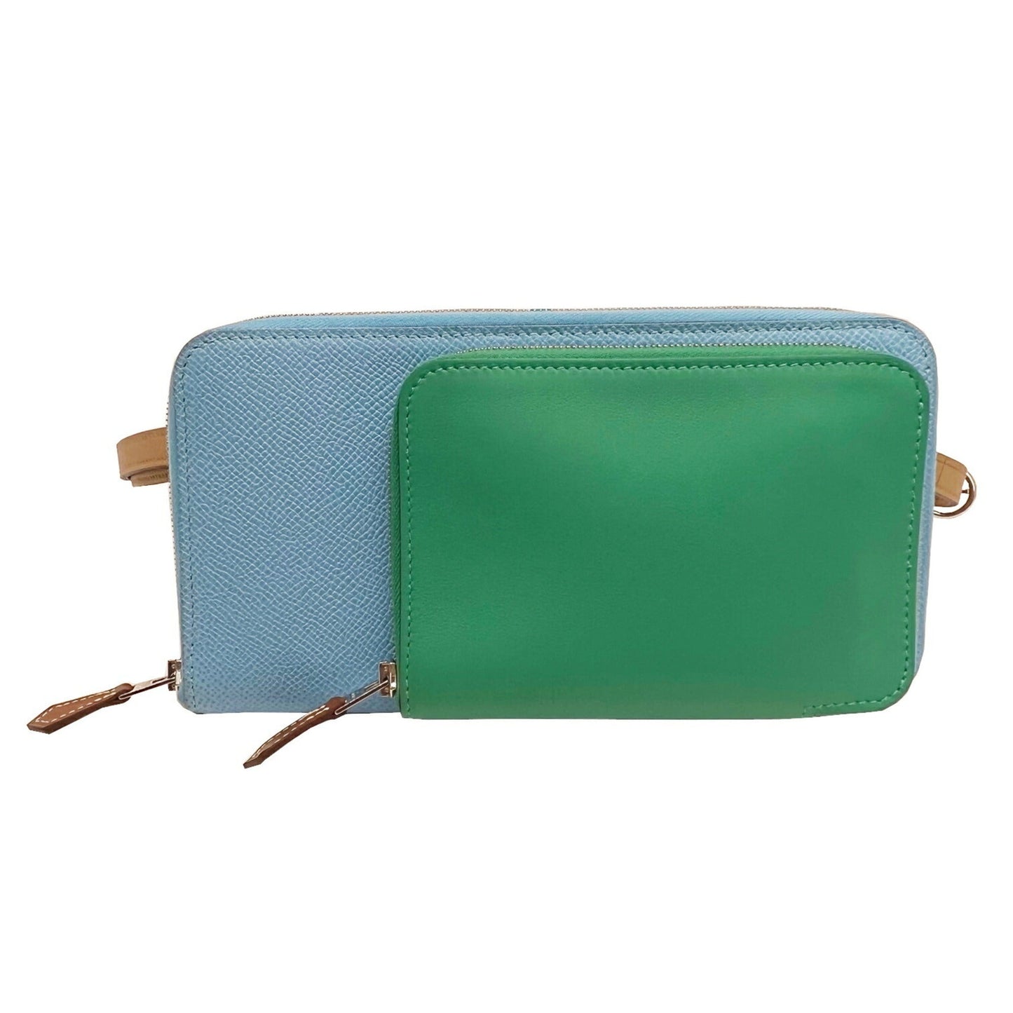 Hermes Celeste Mint Green Epsom Leather Swift Leather Fanny Pack Shoulder Bag ( )