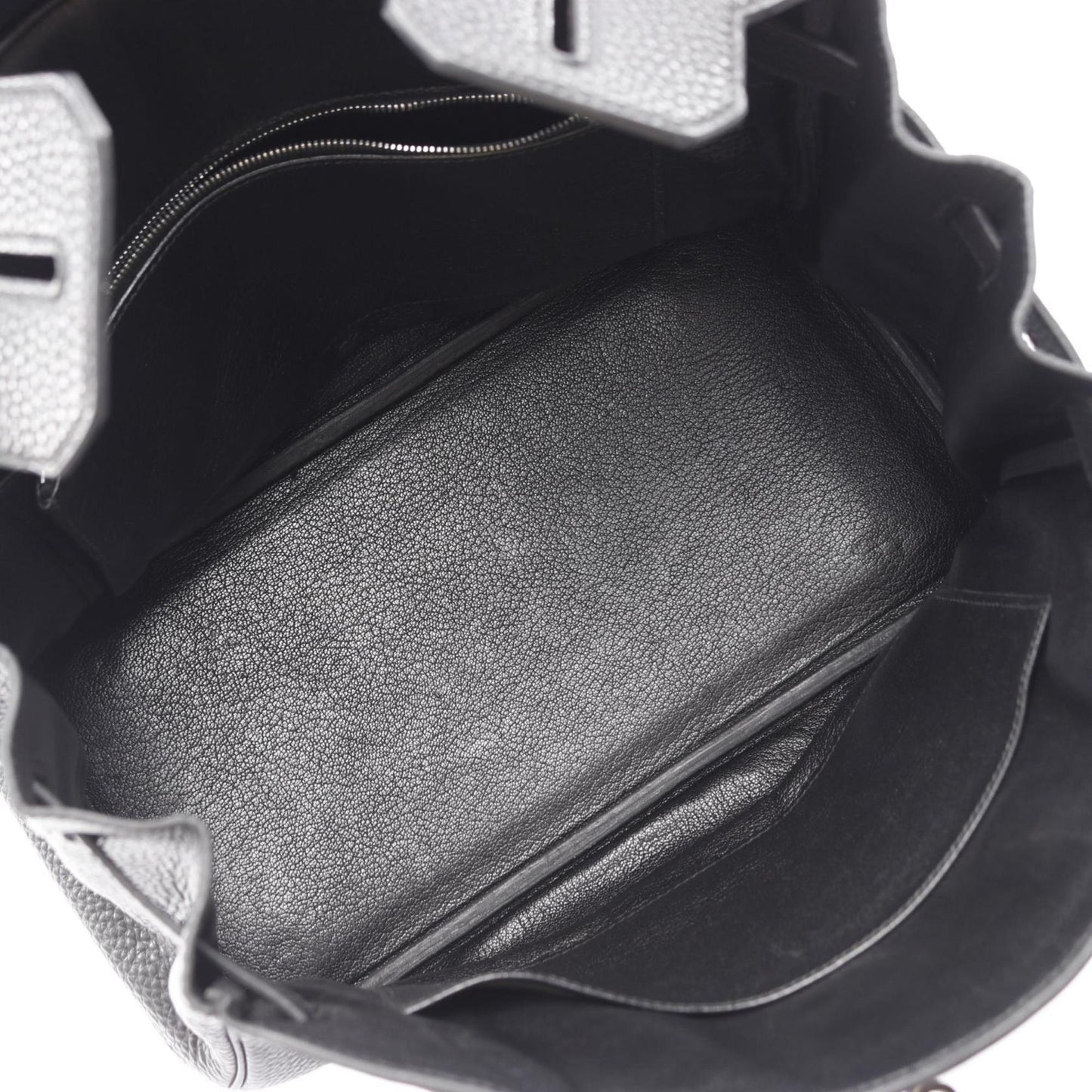 Hermes Birkin Black Taurillon Clemence Leather Handbag ( )
