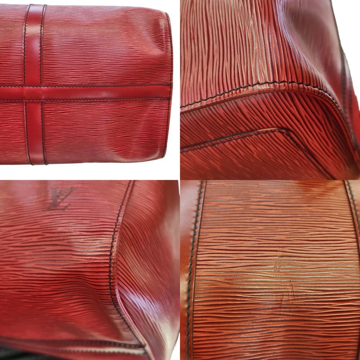 LOUIS VUITTON Epi Keepall 45 Boston Bag Ladies M42977 Castilian Red