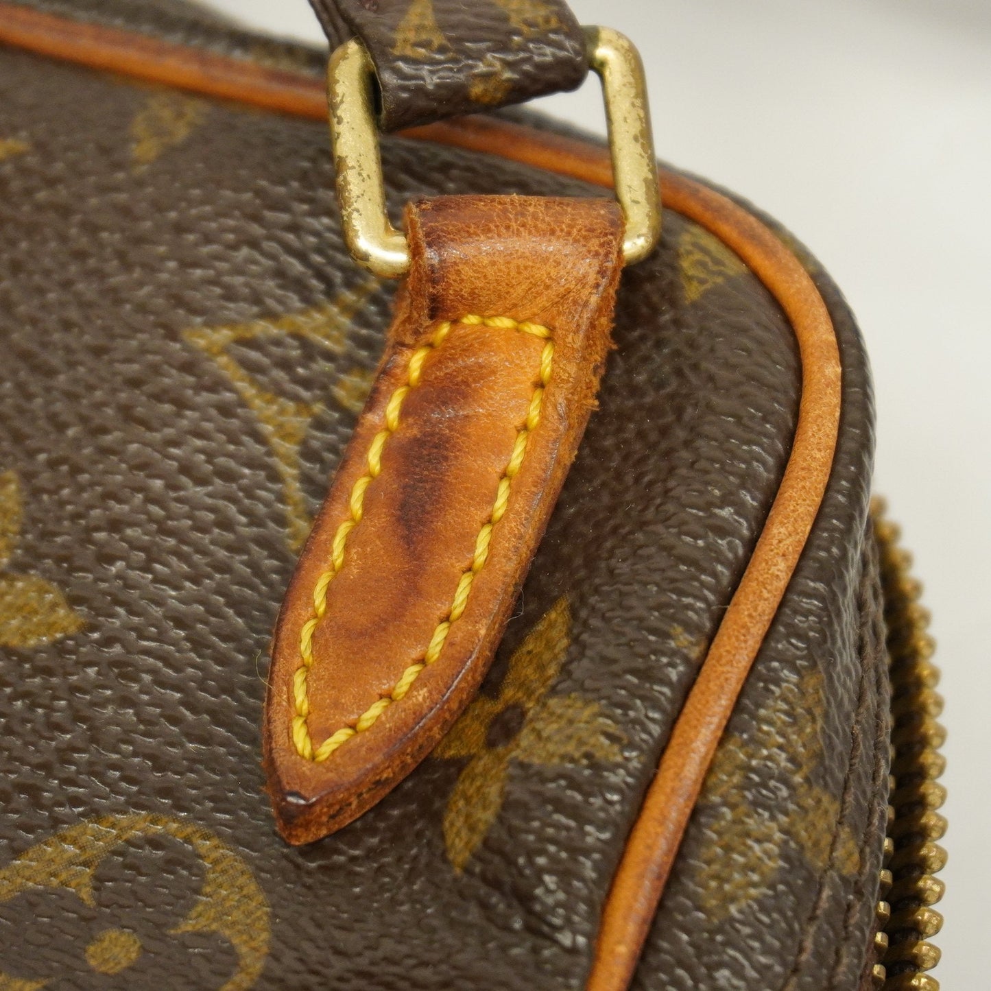 LOUIS VUITTONAuth  Monogram Pochette Marley Bandolier M51828