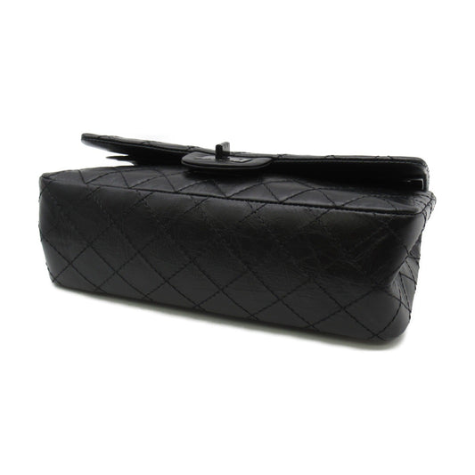 CHANEL 2.55ChainShoulder Bag Black leather