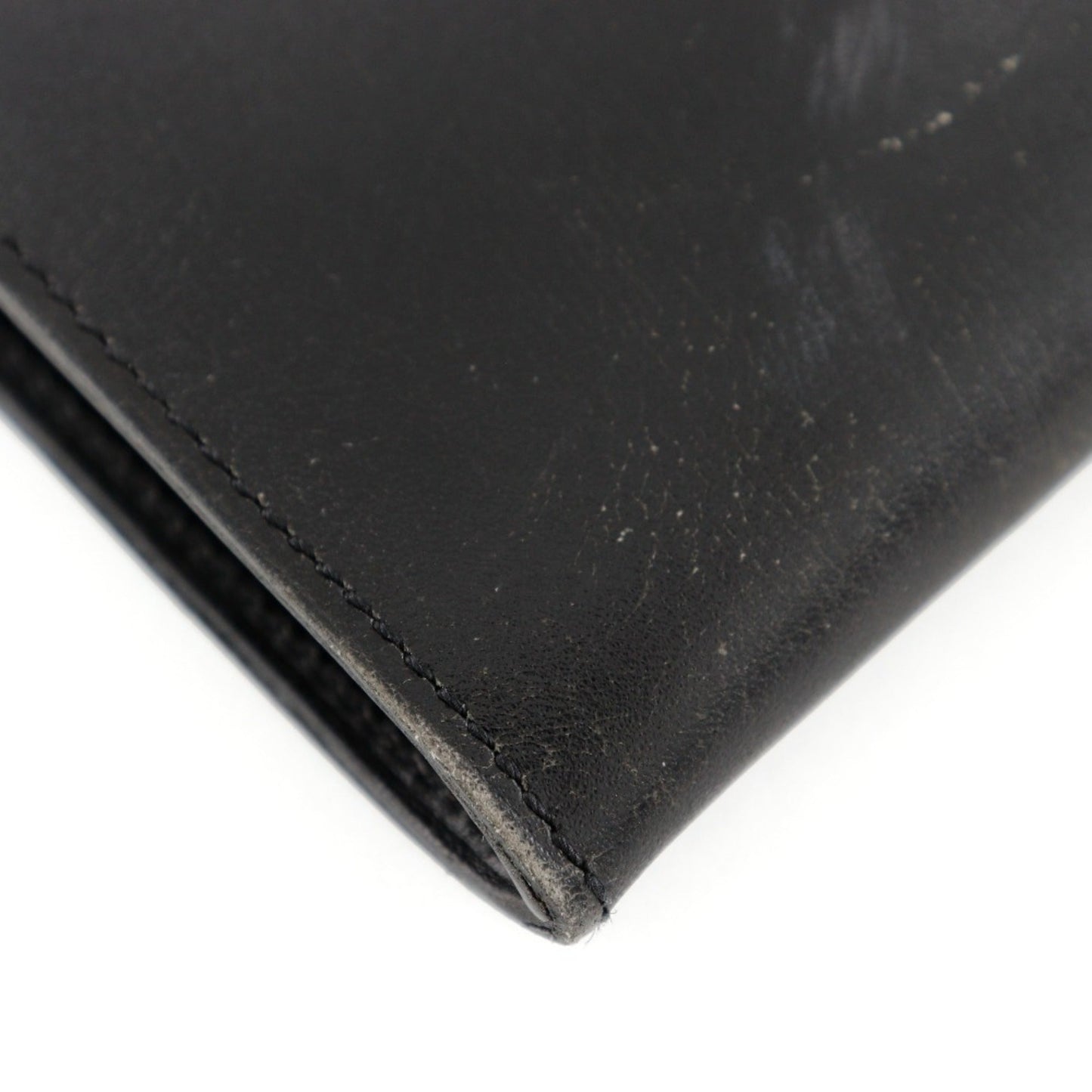 Hermes Black Leather Pochette Shoulder Bag ( )