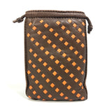 Hermes Brown Orange Agneau Milo Pouch ( )