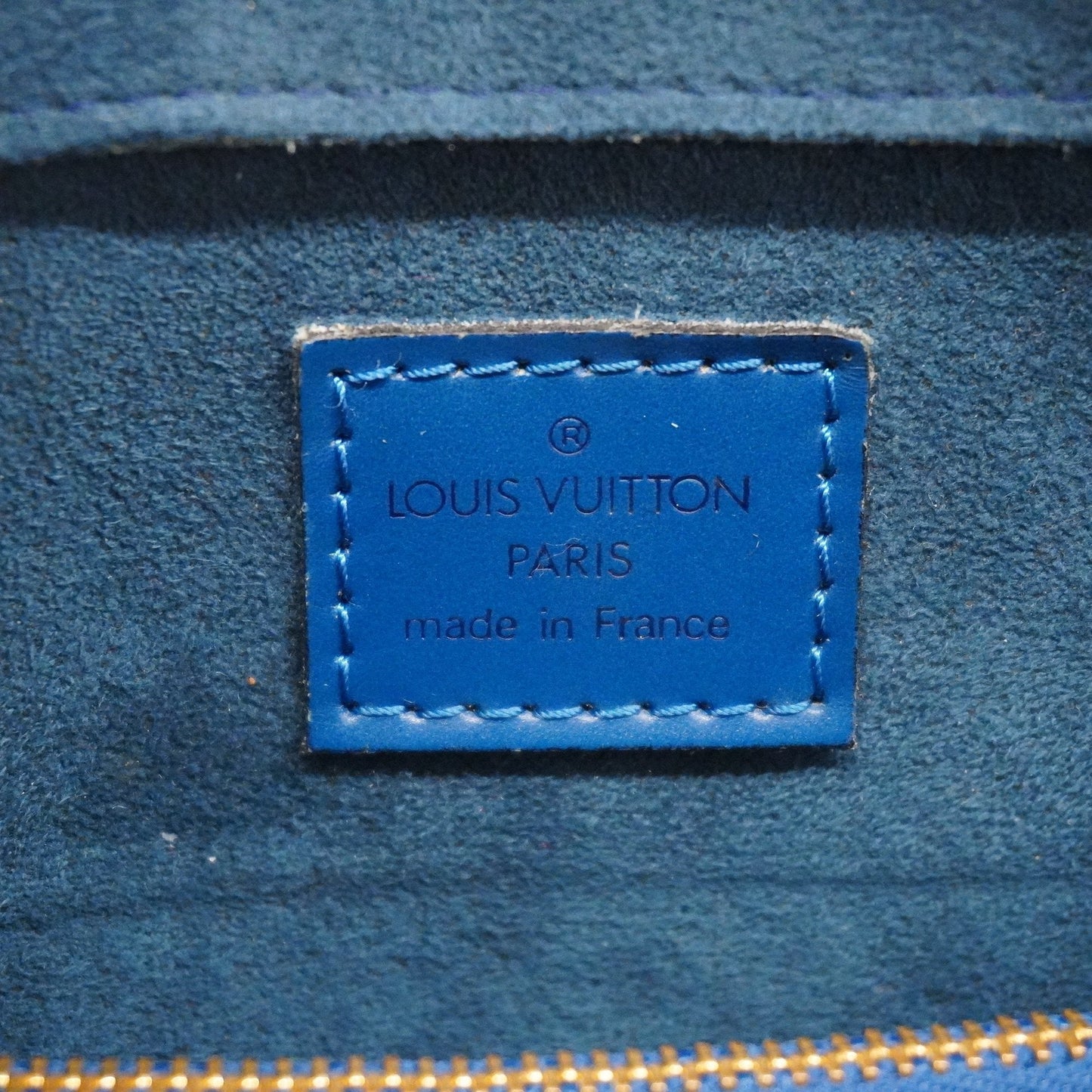 LOUIS VUITTONAuth  Epi Ponneuf M52055 Women's Handbag Toledo Blue