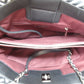 CHANEL 2way shoulder bag Black Silver Nylon polyester