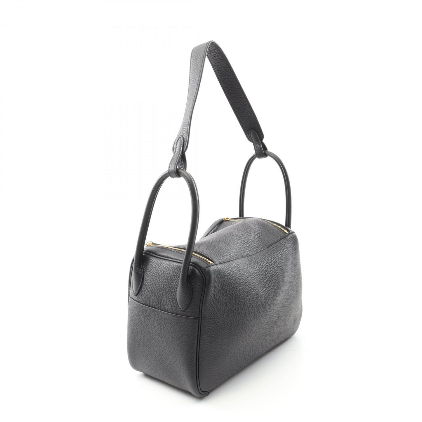 Hermes Black Taurillon Clemence Leather Shoulder Bag ( )