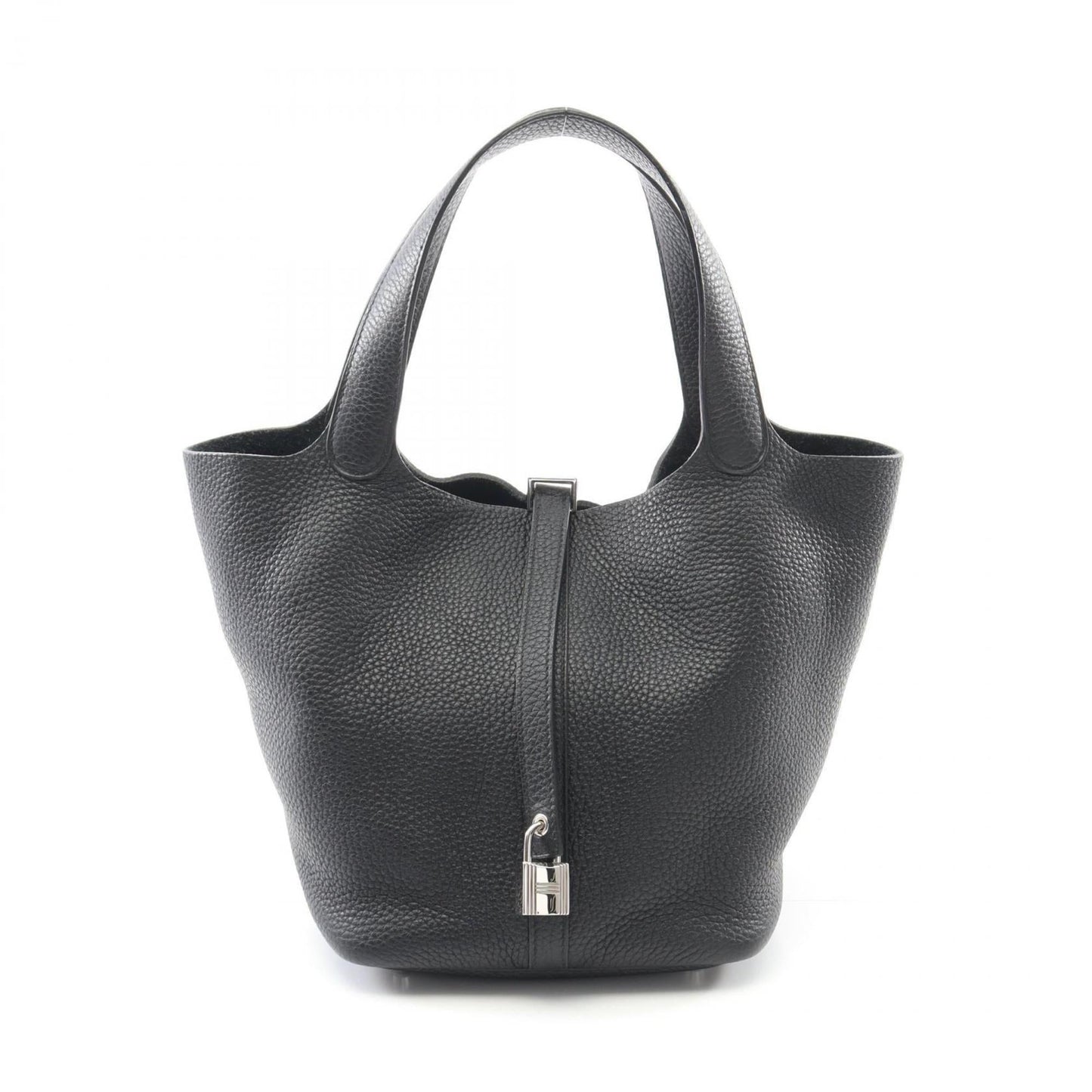 Hermes Black Taurillon Clemence Leather Handbag ( )