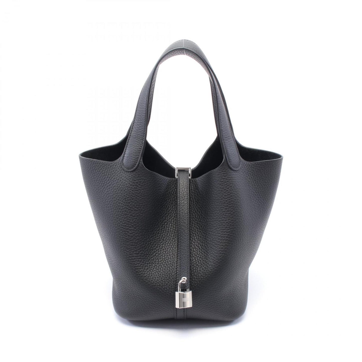 Hermes Black Taurillon Clemence Leather Handbag ( )