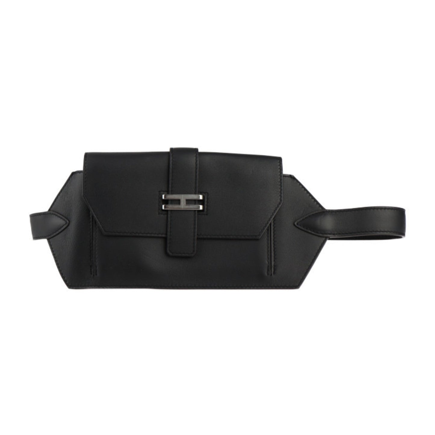 Hermes Black Swift Leather Fanny Pack ( )