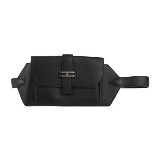 Hermes Black Swift Leather Fanny Pack ( )