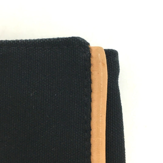 Hermes Bolide Black Canvas Pouch ( )