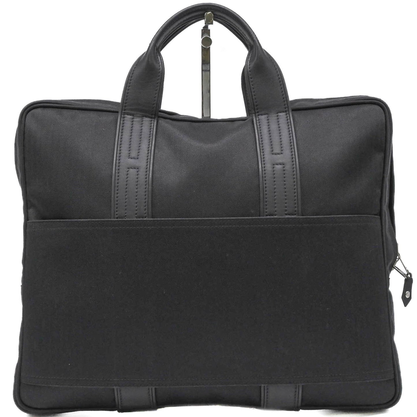 Hermes Acapulco Black Canvas Leather Handbag ( )
