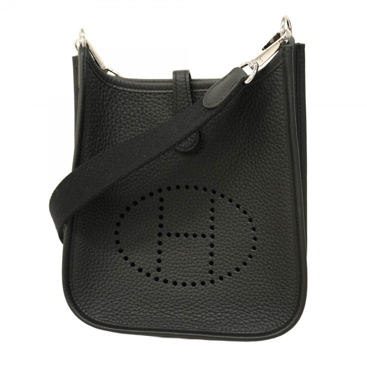 Hermes Black Taurillon Clemence Leather Shoulder Bag ( )