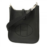 Hermes Black Taurillon Clemence Leather Shoulder Bag ( )