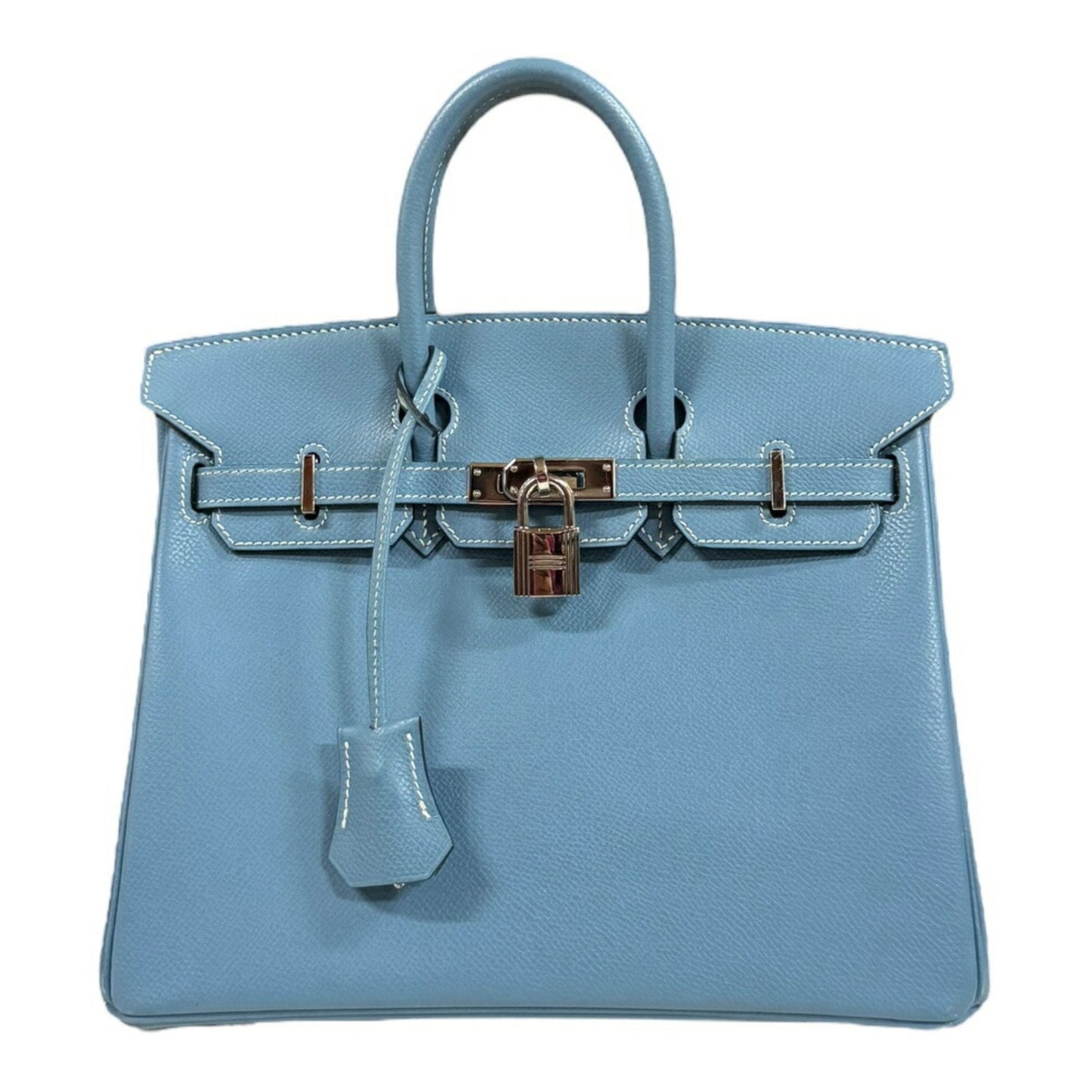Hermes Blue Epsom Leather Handbag ( )
