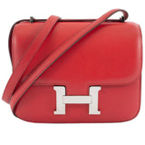 Hermes Bougainvillier Red Color Epsom Leather Shoulder Bag ( )