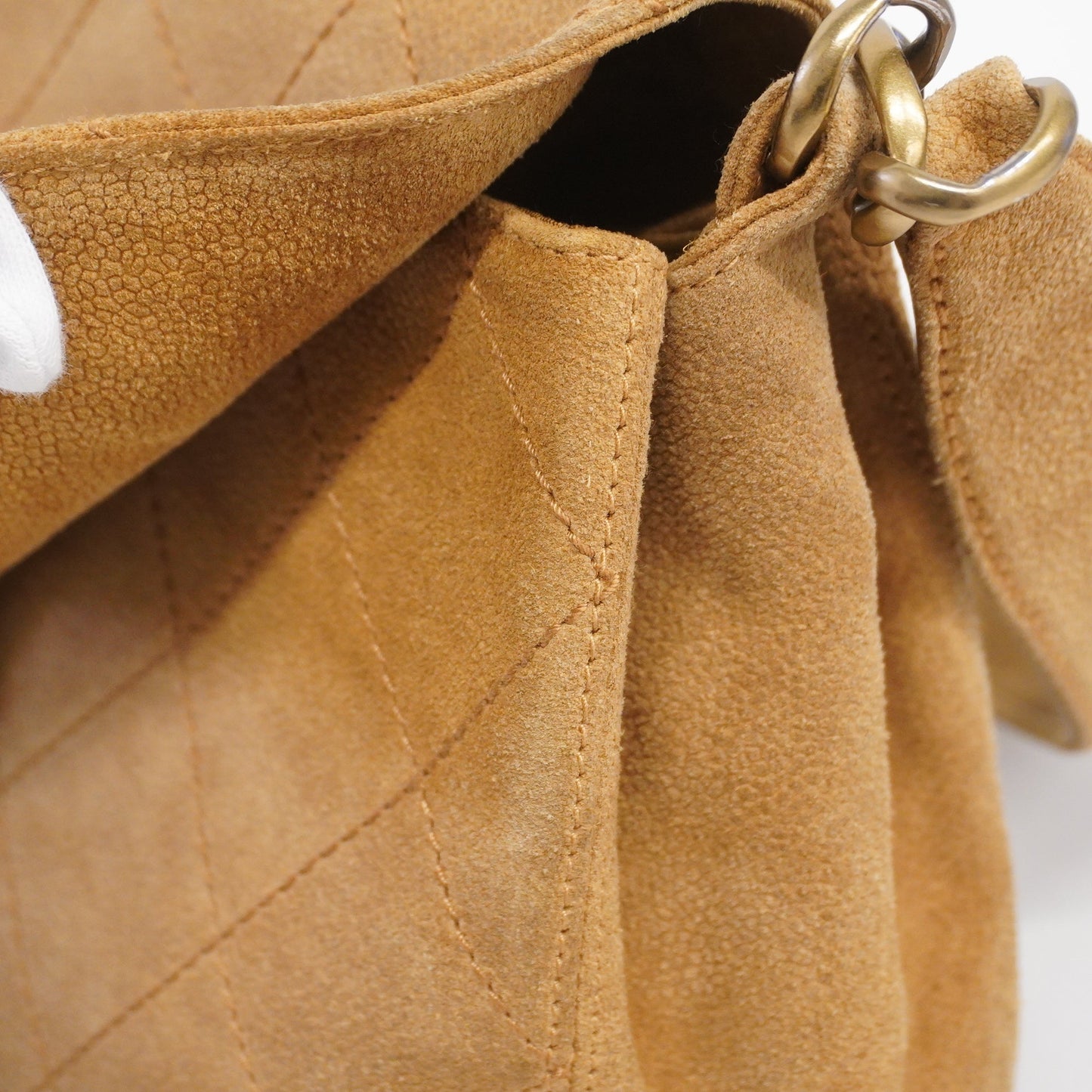 CHANEL   Matelasse Shoulder Bag Women's Suede Brown