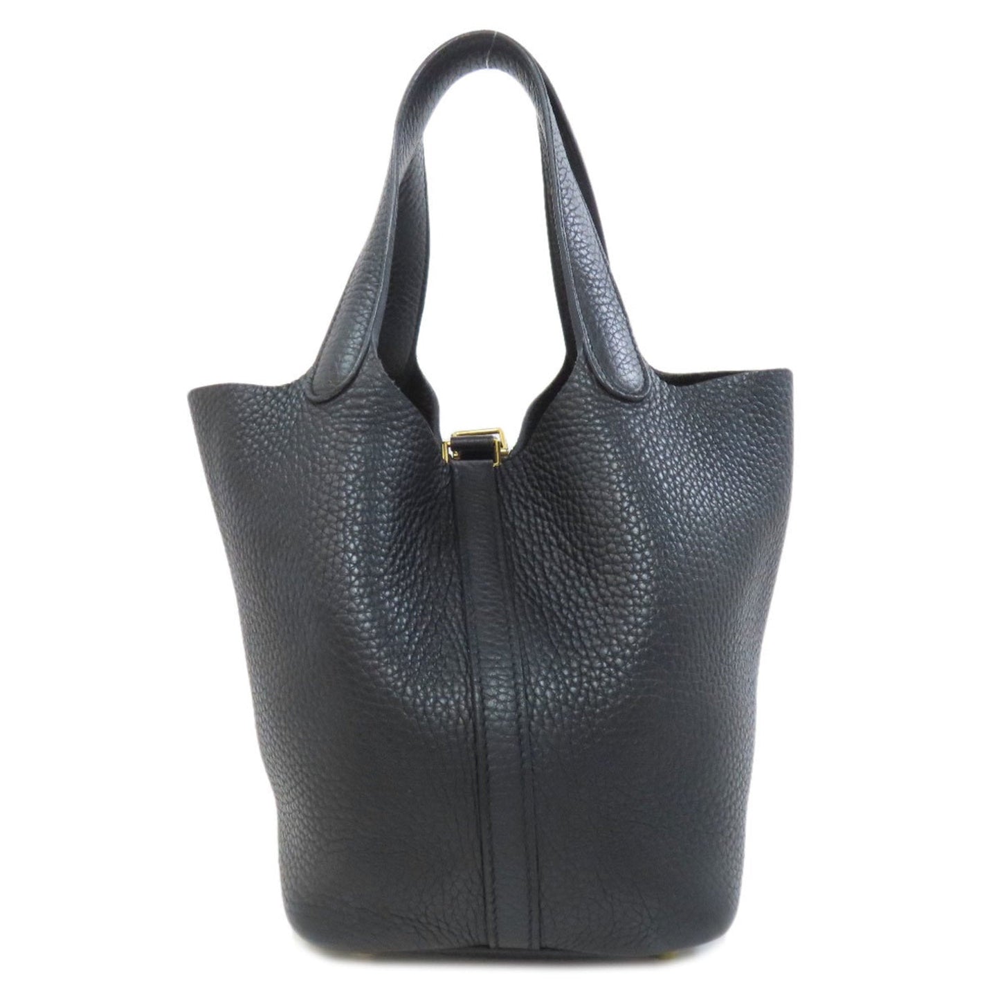 Hermes Black Taurillon Clemence Leather Handbag ( )