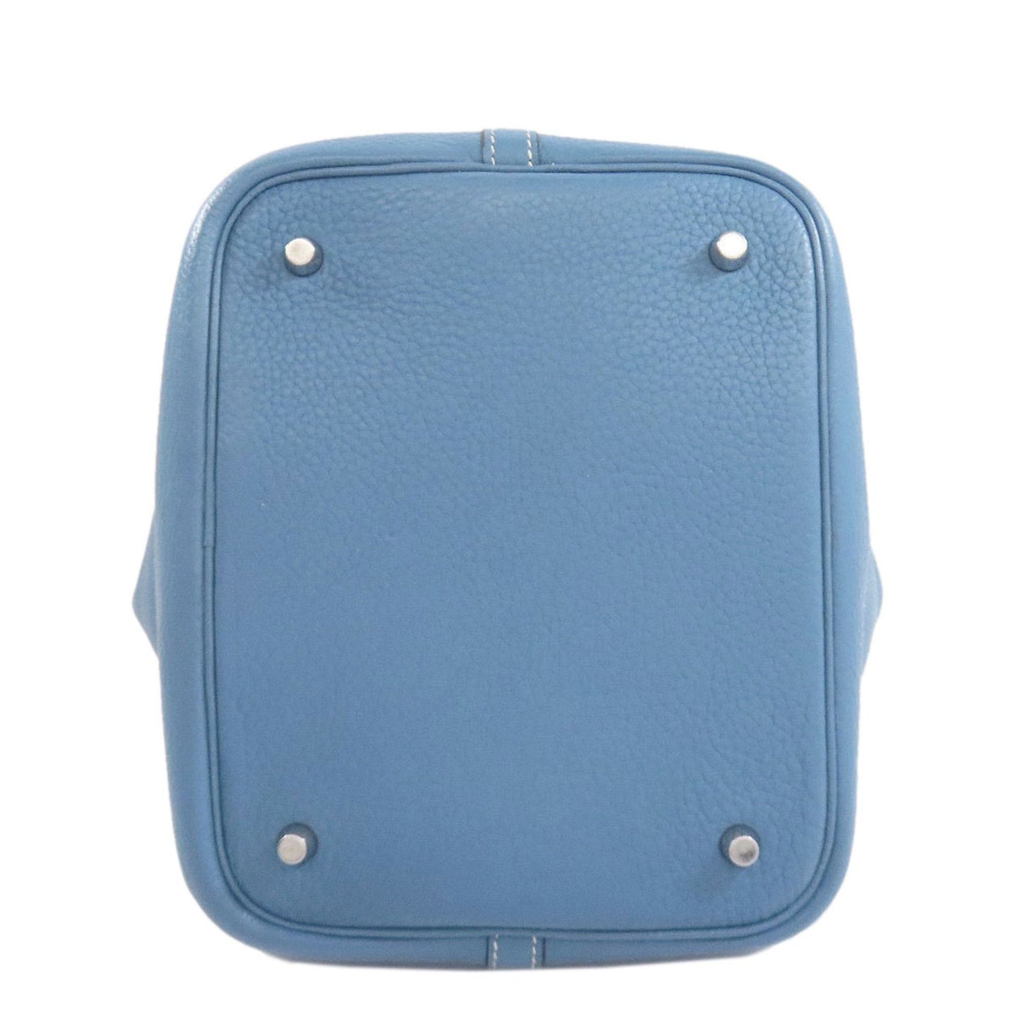 Hermes Blue Light Blue Taurillon Clemence Leather Handbag ( )