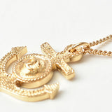 Chanel 220314-805-4-ch Resin Pendant (Gold)