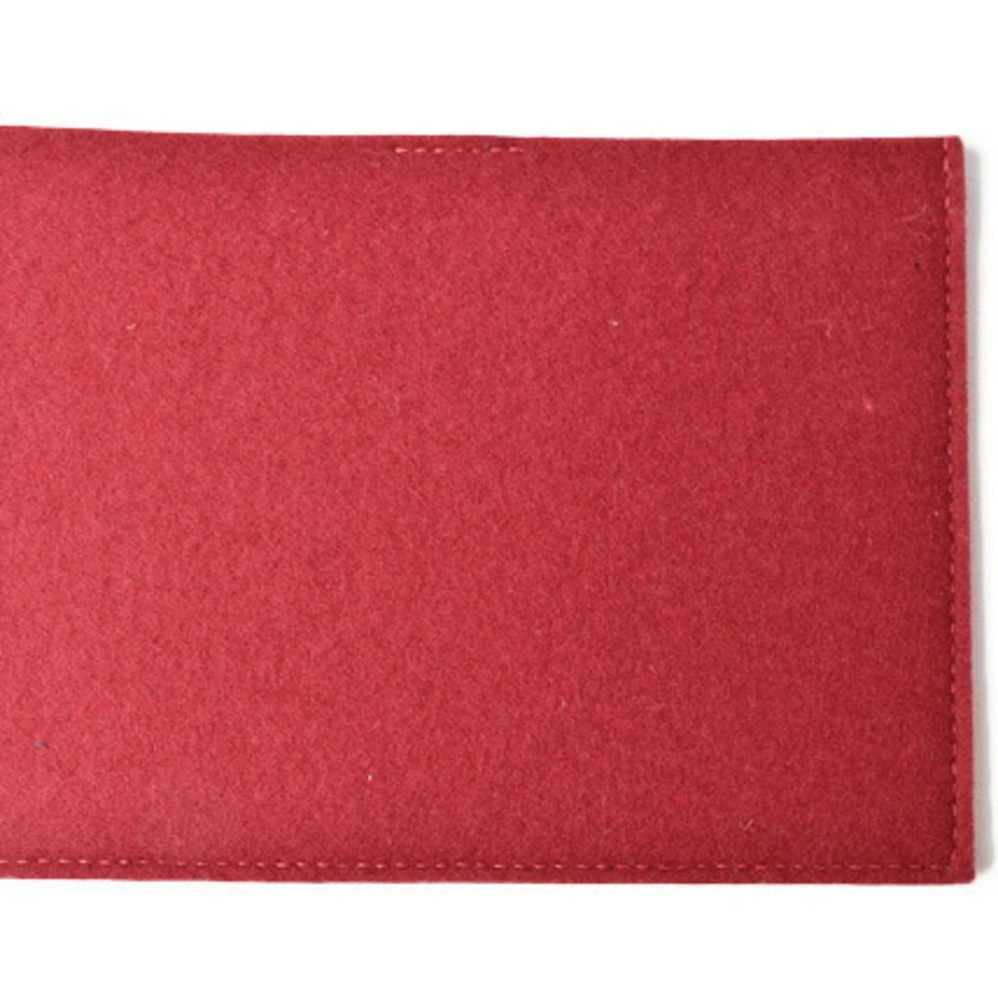 Hermes Blue Red Color Epsom Leather Felt Pouch ( )
