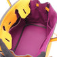 Hermes Anemone Orange Purple Leather Handbag ( )