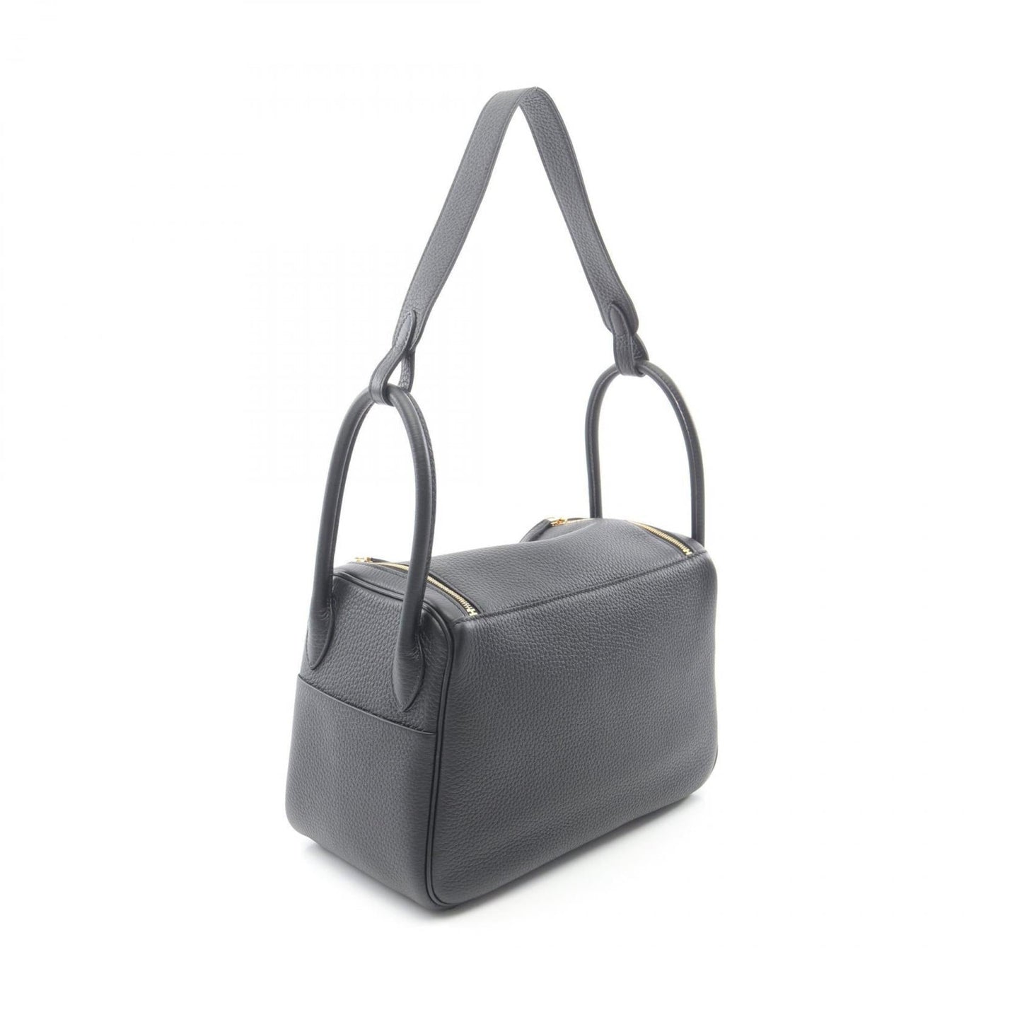 Hermes Black Taurillon Clemence Leather Shoulder Bag ( )